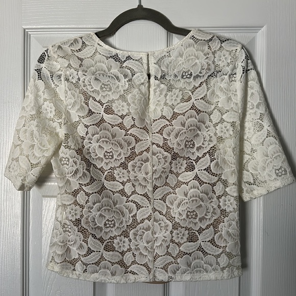 BHLDN Jive white lace top - size M (NWOT) - Picture 3 of 4